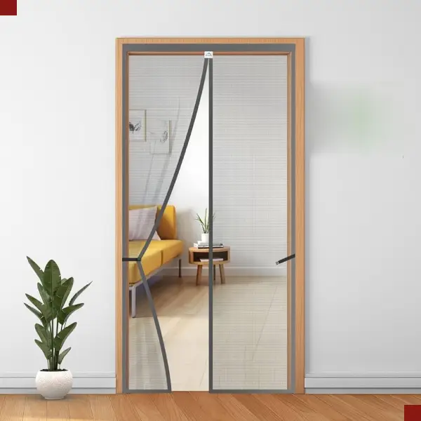 Openable door mosquito net